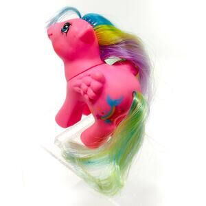 My Little Pony Baby Brightbow G1 1984 Rainbow Baby Pegasus MLP Vintage Horse Toy